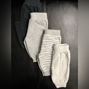 Simple Joys by Carter Girls’ 4-Pack Neutral Fleece Pants 0-3 months